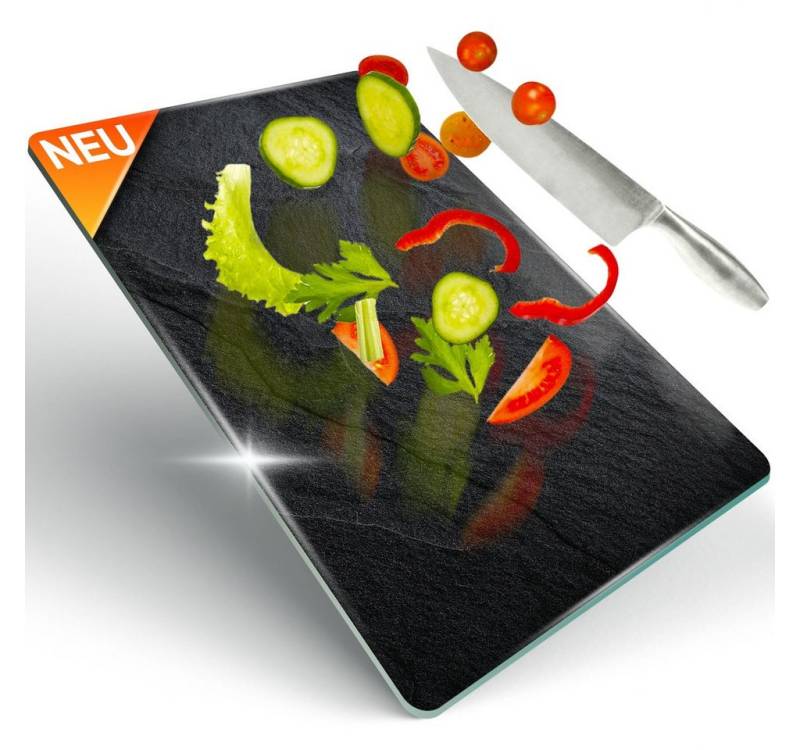 00 Null Null Schneidebrett Decovetro Schneidebrett Glas, 40x30cm, Glass Cutting Board von 00 Null Null