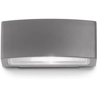 Ideal Lux - Andromeda - 1 Light Outdoor Small Up Down Wandleuchte Chrom poliert, Anthrazit IP55, E27 von IDEAL LUX
