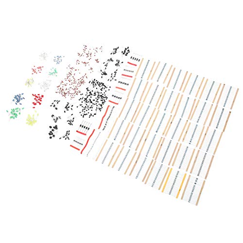 Electronic Component Assortment Kit, Elektronisches Komponentenset Lange Lebensdauer für Heimwerkerelektronik zur Leiterplattenreparatur für Schulphysik-Experimente von 01