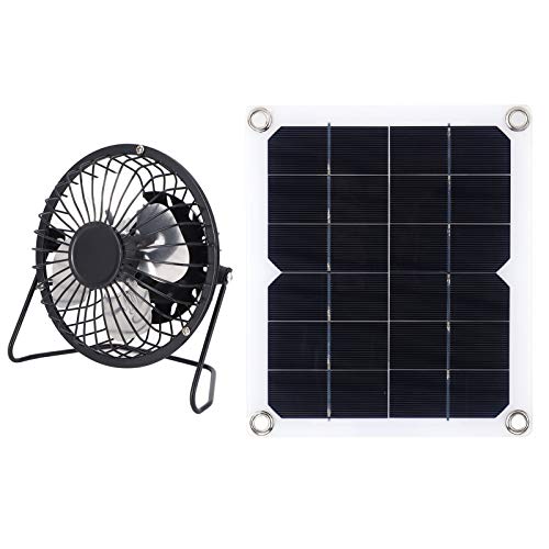 01 Solarpanel-Lüfter, tragbarer, umweltfreundlicher Solarpanel-Lüfter Mini-tragbarer Solarlüfter Solarpanel-Mini-tragbarer Lüfter für Camping im Gewächshaus von 01