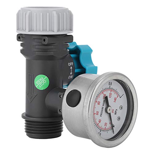 01 Wasserdruckregler, Einstellbarer Druckminderer Wasserdruckminderer Druckreglerventil, G3 / 4in für Gartengewächshaus Home Outdoor von 01