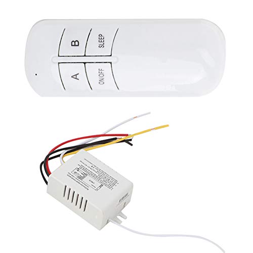 2-Wege-Wireless-Wand-Fernschalter, 220-V-Fernbedienungsschalter, Lampenersatz für die Fernbedienung von 01