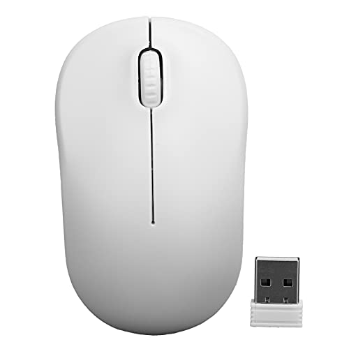 Gaming, Universal Computer Externes Gerät 1000DPI Tragbares Weiß Ergonomisches 2,4G mit USB-Empfänger für Laptop von 01