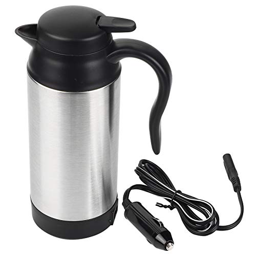 Wasserkocher, doppellagiger Wasserkocher, 12V Wärmespeicher mit Kunststoffgriff für Tee mit Temperaturregelung Kaffee von 01
