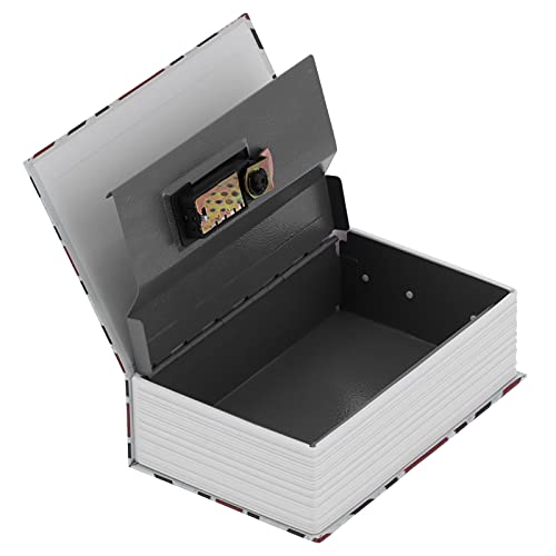 Zahlenschloss-Box, Mini-verkleideter Exquisite Buch-Safe-Simulations-Edelstahl-Liner-Desktop zum Sparen von Geld von 01