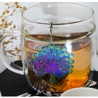 Peacock Teesieb Edelstahlgewebe, Loses Blatt-Teesieb von 01liv