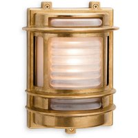 Firstlight Products - Firstlight Nautic - 1 Licht Außenwandleuchte Messing, Milchglas IP64, E27 von FIRSTLIGHT PRODUCTS