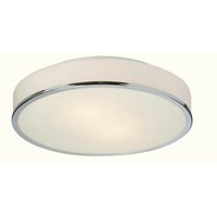Firstlight Profile - 2 Light Round Flush Badezimmer Deckenleuchte Chrom, Opalglas IP44, E14 von FIRSTLIGHT PRODUCTS