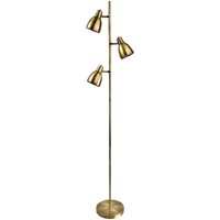 Firstlight Products - Firstlight Vogue - 3 Licht Stehlampe Antik Messing, E14 von FIRSTLIGHT PRODUCTS