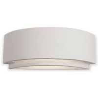 Firstlight Products - Firstlight Ceramic - 1 Licht Innenputz Wandleuchte - 100W unglasiert, E27 von FIRSTLIGHT PRODUCTS