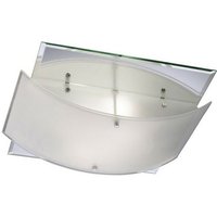 Inspired Diyas - Vito - Flush Ceiling 2 Licht poliertes Chrom, geräucherter Spiegel von INSPIRED LIGHTING