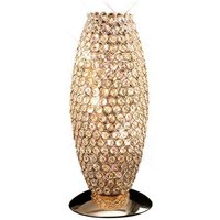 Inspired Diyas - Kos - Tischlampe 3 Light French Gold, Kristall von INSPIRED LIGHTING
