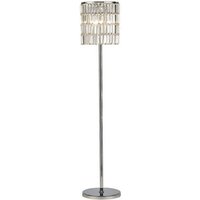 Inspired Diyas - Torre - Kristall Vorhang Stehlampe 5 Licht poliert Chrom von INSPIRED LIGHTING