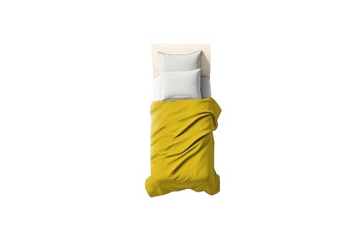 0Bed zer0bed, Bettlaken für Einzelbett, einfarbig, 160 x 290 cm, 100% Baumwolle, Gelb, 1 Stück (nur Oberlaken) 0Bed zer0bed, Bettlaken für Einzelbett, einfarbig, 160 x 290 cm, 100% Baumwolle, Gelb, 1 Stück (nur Oberlaken) von 0Bed