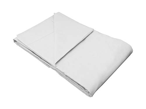 Spannbettlaken für Doppelbett, 100 % Baumwolle, elfenbeinfarben, Bed von 0Bed