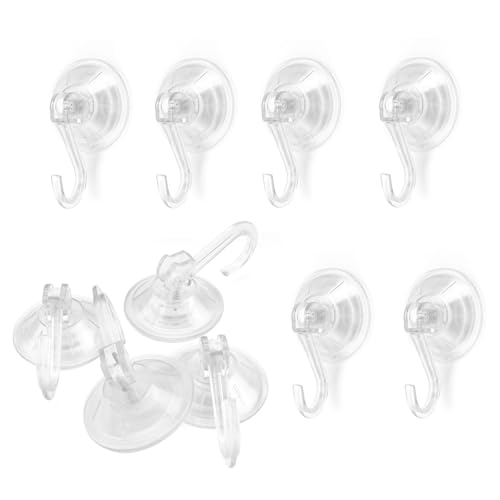 0XBIT Saugnäpfe mit Haken, Extra Starke Saugleistung, Kein Stanzen Erforderlich, Belastung 5 KG, Saughaken für Badezimmer, Küche und Fenster von 0XBIT