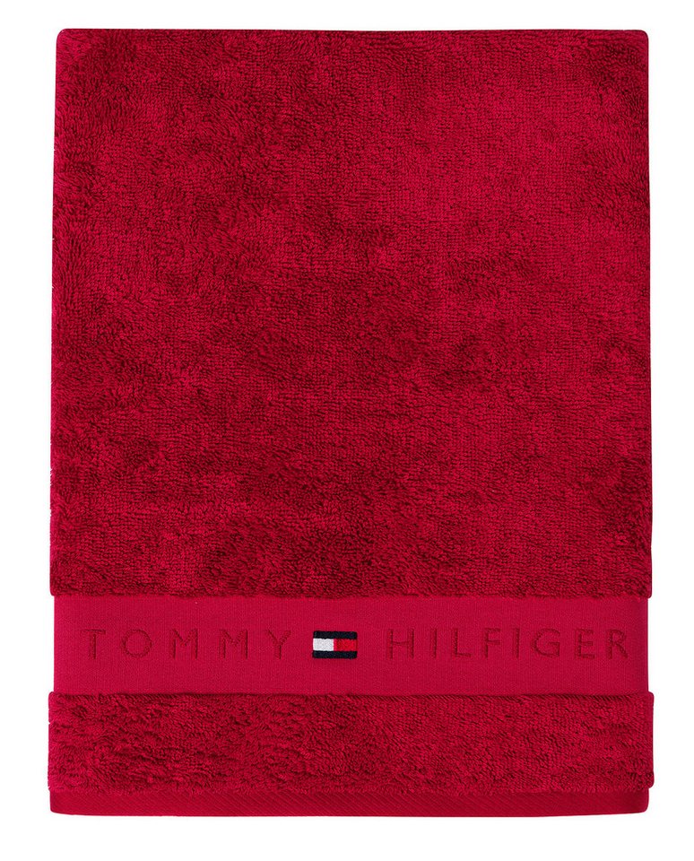 #1 Topseller Handtücher Tommy Hilfiger Duschtuch LEGEND, Red von #1 Topseller