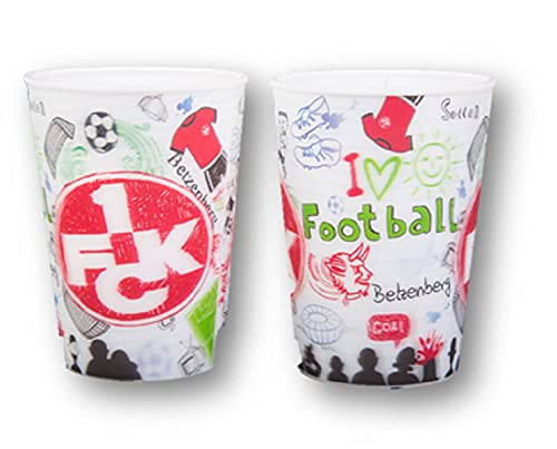 1. FC Kaiserslautern Kunststoff - Becher 3D Logo 2er Pack von Kaiserslautern FCK