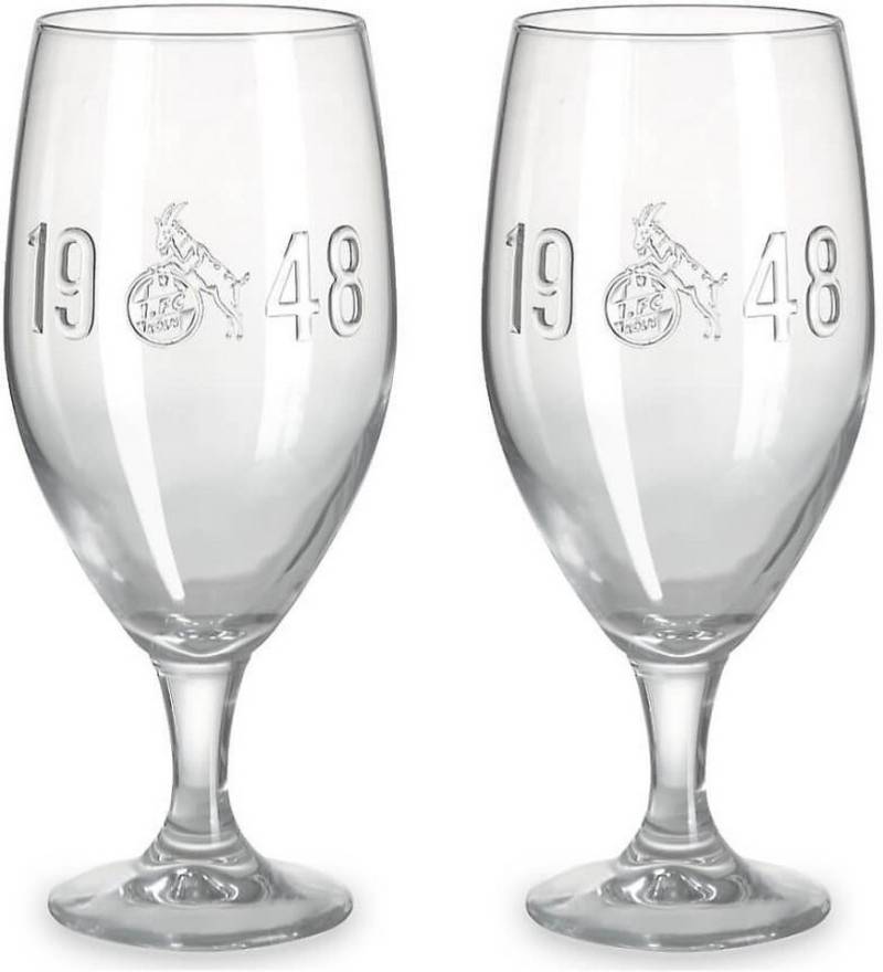 1. FC Köln Becher Biertulpe Relief 2er Set von 1. FC Köln