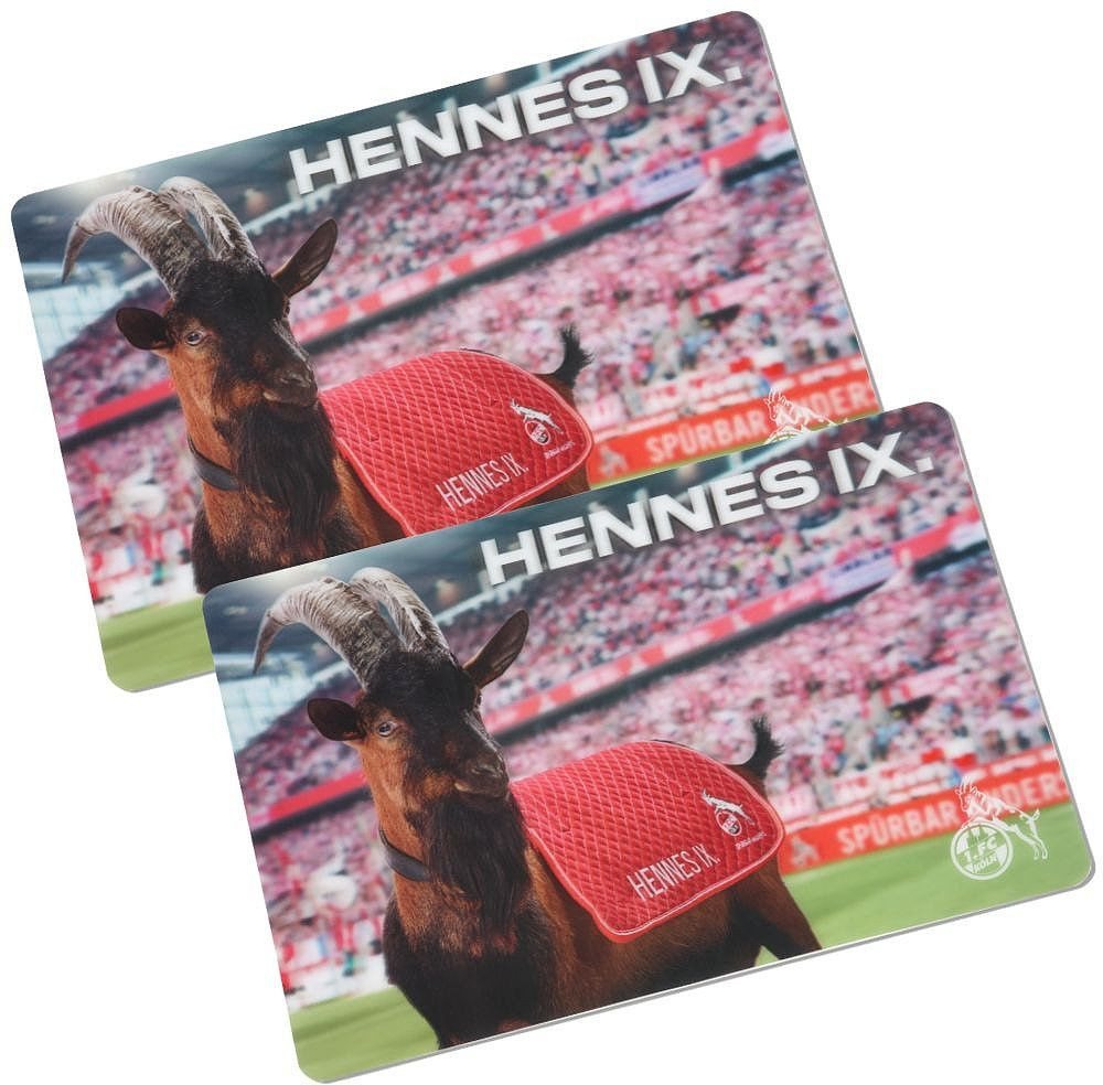 1. FC Köln Becher Tisch-Sets Hennes IX. 3D 2er Set von 1. FC Köln