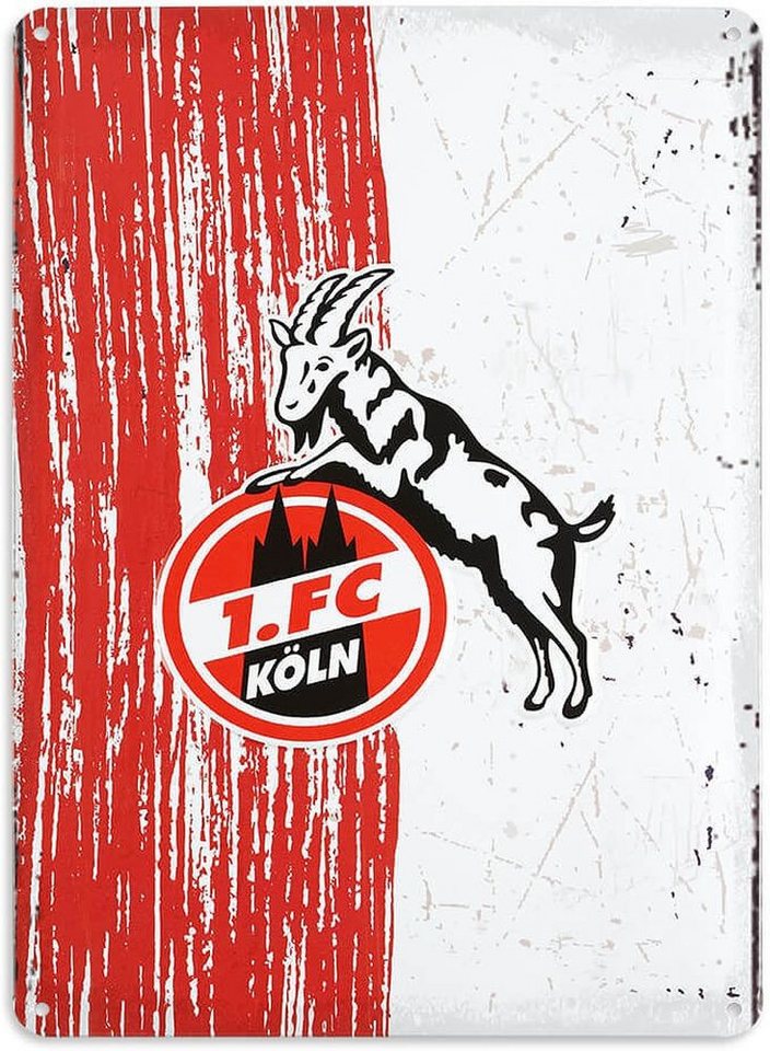 1. FC Köln Dekoobjekt Blechschild Logo von 1. FC Köln