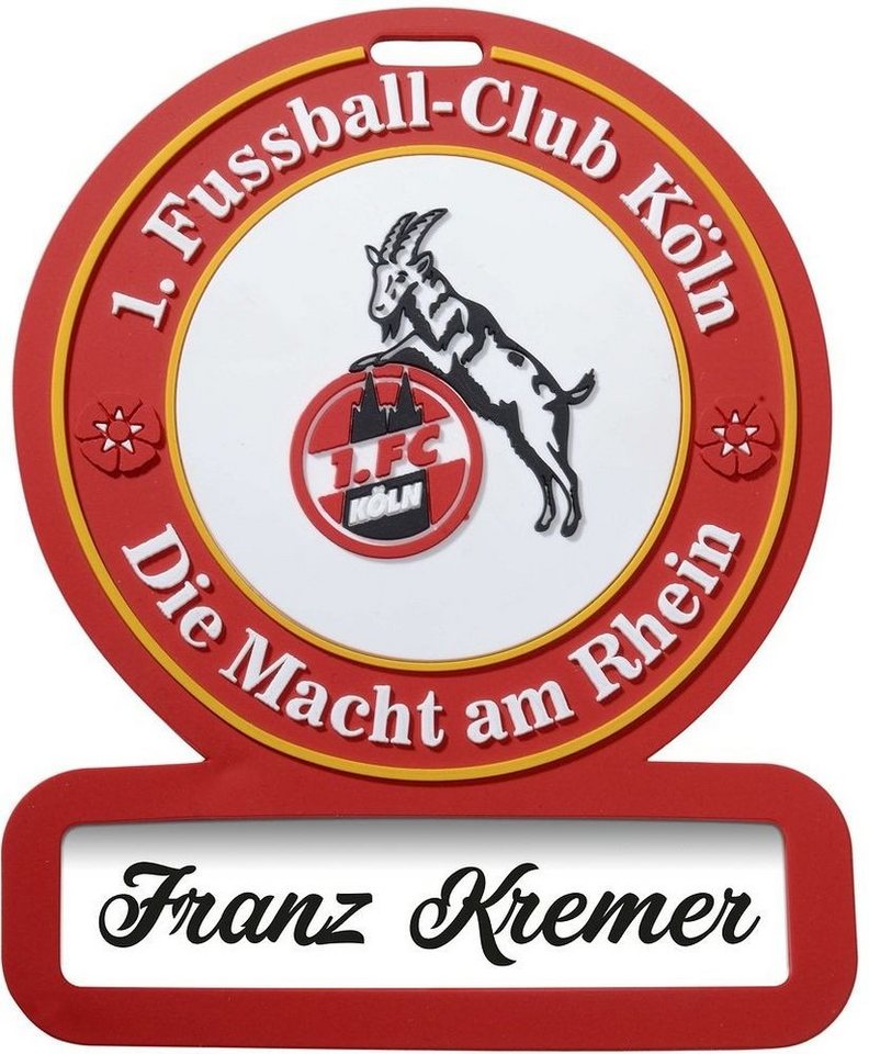 1. FC Köln Dekoobjekt Namensschild 1. FC Köln Dekoobjekt Namensschild von 1. FC Köln