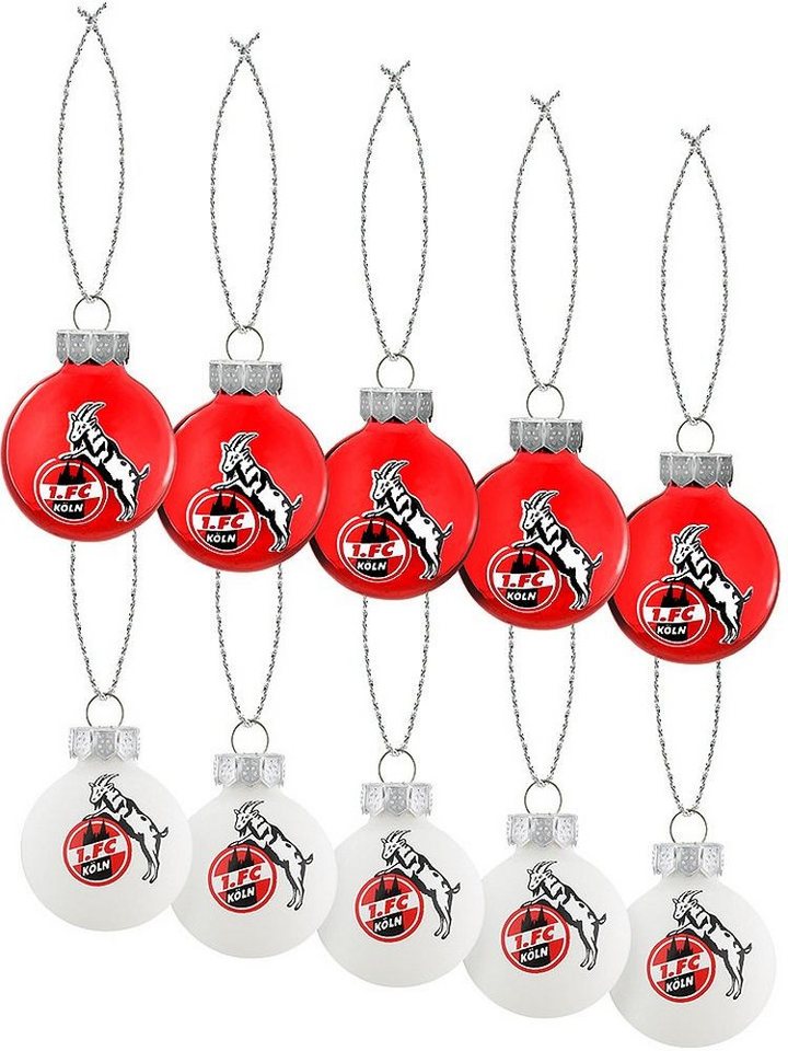 1. FC Köln Dekoobjekt Weihnachtsbaumkugeln Rut Un Wieß 10er Set 1. FC Köln Dekoobjekt Weihnachtsbaumkugeln Rut Un Wieß 10er Set von 1. FC Köln