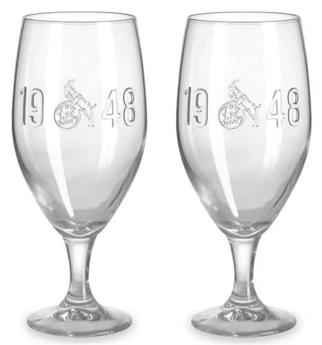 1. FC Köln Glas - Relief - Schnapsglas | Pilstulpe | Weizenbierglas | Bierkrug | Trinkglas ItemShape Biertulpe 2er Set von 1. FC Köln
