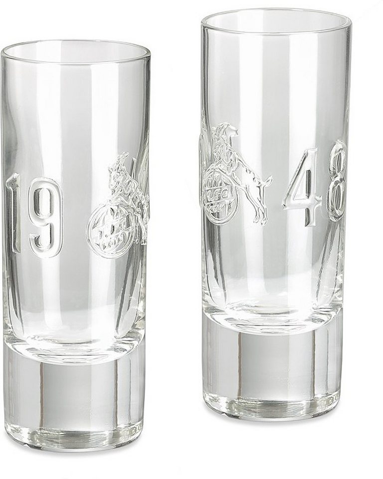 1. FC Köln Glas Schnapsglas 'Relief' 2er Set von 1. FC Köln