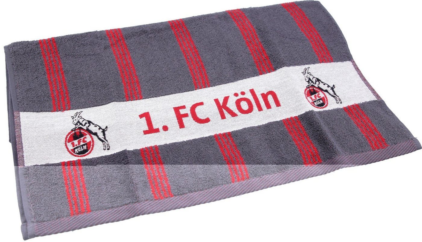 1. FC Köln Handtuch 1. FC Köln Duschtuch gestreift 70x140cm von 1. FC Köln