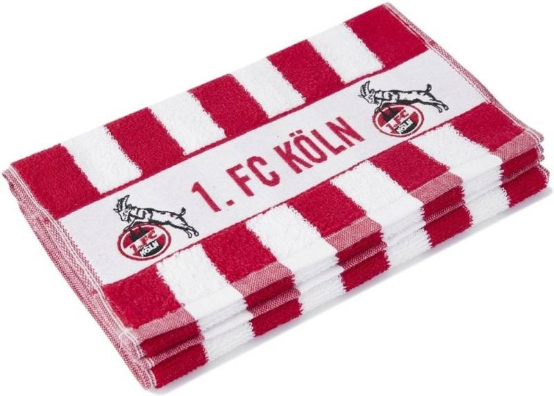 1. FC Köln Gästehandtuch Gästehandtuch 2er Set Blockstreifen von 1. FC Köln