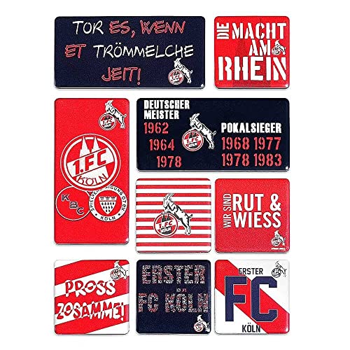 1. FC Köln Magnet-Set 9 teilig Kühlschrankmagnet von 1. FC Köln