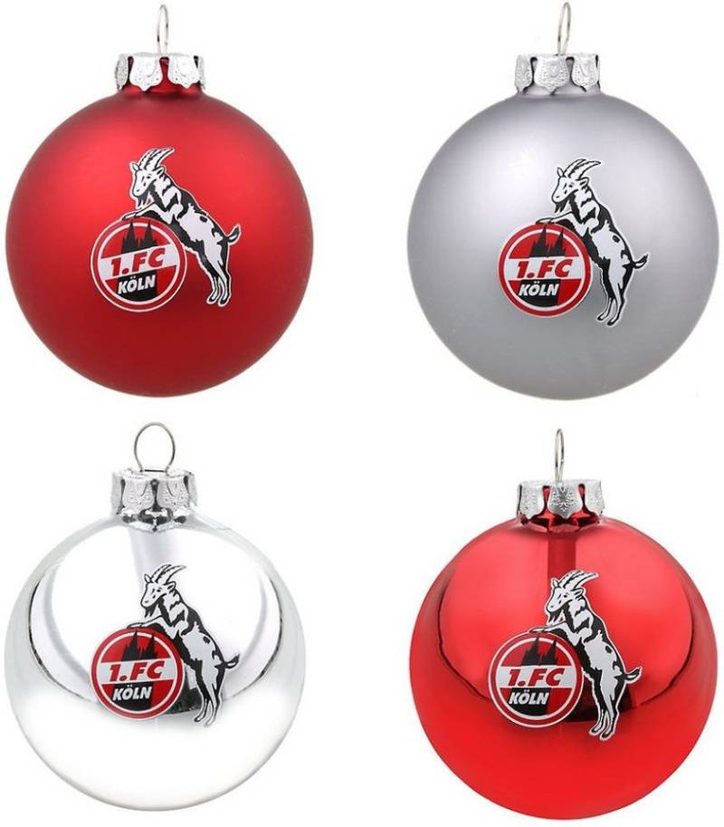 1. FC Köln Weihnachtsbaumkugel Weihnachtskugeln 4er Set von 1. FC Köln