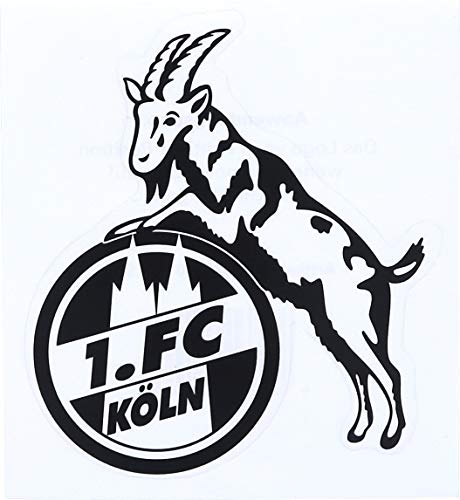 1. FC Köln Aufkleber transparent schwarz 8x10cm von 1. FC Köln