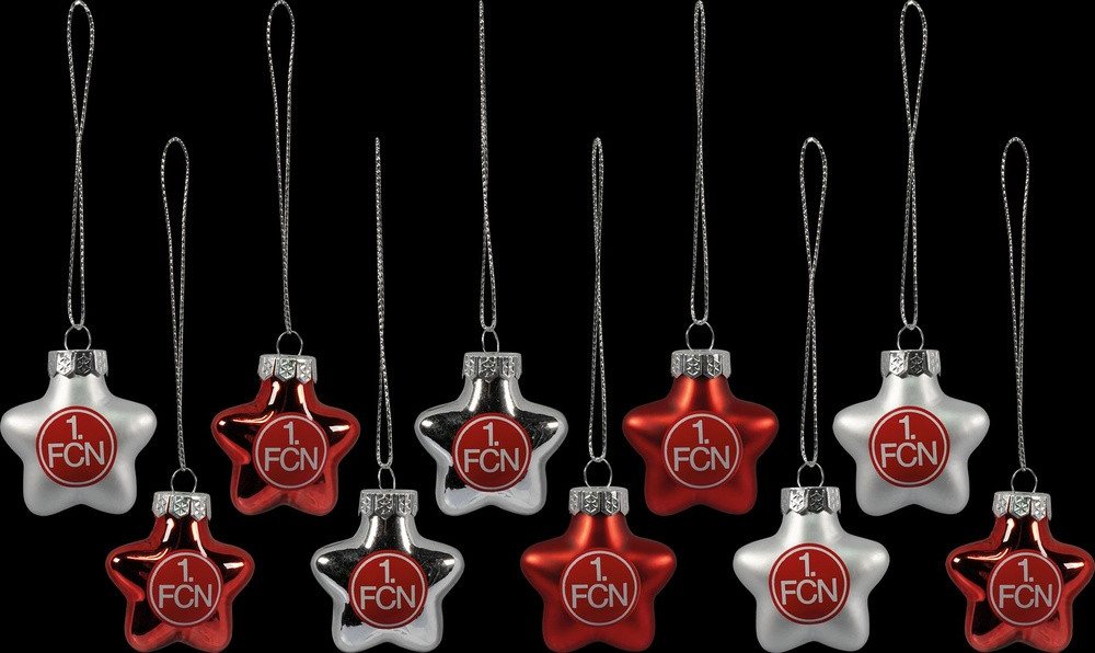 1. FC Nürnberg Christbaumschmuck Christbaumsterne 10Er Set von 1. FC Nürnberg