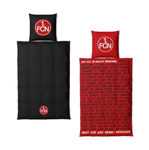 1. FC Nürnberg Wendebettwäsche Song Die Legende lebt 135x200 + 80x80cm von 1. FC Nürnberg