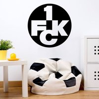 1.FC Kaiserslautern Logo 40x40cm Wandtattoo Fußball Wandbild selbstklebend - Schwarz von 1.FC KAISERSLAUTERN