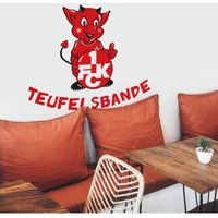Teufelsbande 60x49cm Wandtattoo Fußball Wanddeko - Rot - 1.fc Kaiserslautern von 1.FC KAISERSLAUTERN