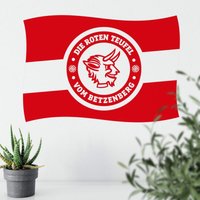 1.fc Kaiserslautern - Wandsticker Fahne 40x27cm Wandtattoo Fanartikel Fußball - Rot von 1.FC KAISERSLAUTERN