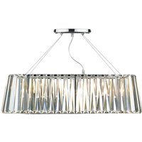 Dar cecilia - Gerade G9 ovale lineare Pendelleuchte, 3x G9 von DAR LIGHTING