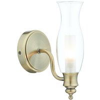 Dar vestry - Wandleuchte Antik Messing IP44, 1x G9 von DAR LIGHTING