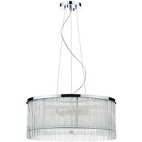 Dar Lighting - dar japan - Zylindrische 50cm 3 Licht Pendelleuchte Weiß von DAR LIGHTING