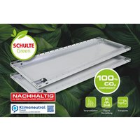 Fachboden MULTIplus für SCHULTE Green Fachbodenregal Steckmontage, Fachlast 150 kg, 2er Pack, BxT 1.000 x 600 mm, inkl. 8 Fachbodenträger von SCHULTE Green