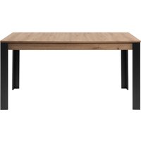 Ausziehbarer Esstisch von 150 bis 200 cm, Dekor Artisan-Eiche und Schwarz – TOLOSA Ausziehbarer Esstisch von 150 bis 200 cm, Dekor Artisan-Eiche und Schwarz – TOLOSA von 1000BRICO