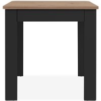 Esstisch mit abgerundeten Ecken und 1 grifflosem Schubfach, 80 cm – OSLO von 1000BRICO