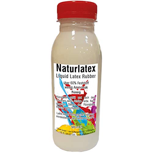 Flüssiglatex 500 ml Latexmilch, naturfarben, Naturgummi flüssig, Latex, Gummimilch, Sockenstopp liquid latex von 1000liter