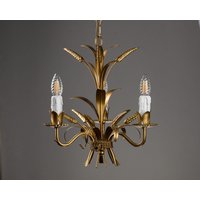 Hollywood Regency Kronleuchter Weizen Hängelampe Hans Kögl Im Florentiner Stil 1970Er Jahre Mid Century von 1000vintagelights