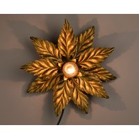 Hollywood Regency Wandlampe Deckenlampe Im Florentiner Stil 70Er Jahre Italien Mid Century Blüte von 1000vintagelights