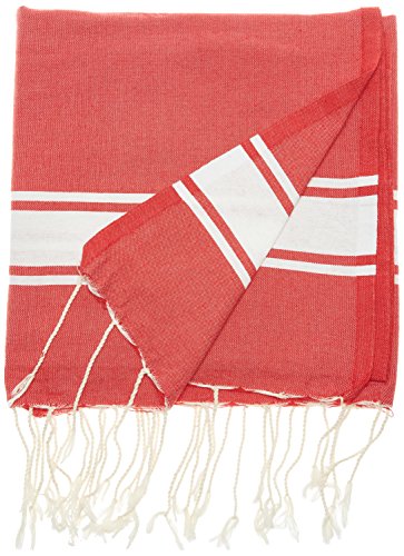 1001 Foutas 5-005-0001 A018, Baumwolle, Rot, 200 x 100 x 0,1 cm 1001 Foutas 5-005-0001 A018, Baumwolle, Rot, 200 x 100 x 0,1 cm von 1001 Foutas