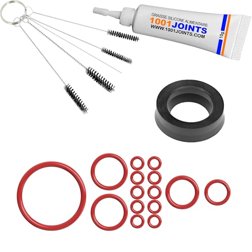 Set mit 16 Dichtungen zur Pflege von Perkolatoren, Halterungsventil, Wassertank, Druckschläuchen, Kaffeemaschine, kompatibel mit Siemens Bosch Solis SATRAP TURMIX etc von 1001JOINTS